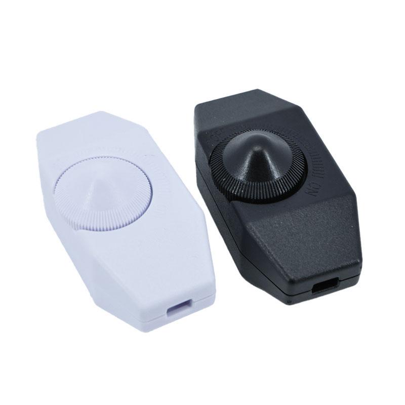 220V Led Dimmer Switch Adjustable Controller White Black Knob Lamp Dimmer Cord Switch Plug In Table Floor Light Dimming On Off