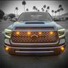 4Pcs For Toyota Tundra 2018 2019 2020 2021 Car LED Front Grille Strobe Light Daytime Running Lamp DRL Grid Warning Lamp Amber