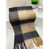 Winter Colorful Macaron Thickened Mohair Soft Waxy Fluffy Scarf Autumn and Winter Cold Protection Plush Shawl Scarf