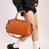 Boston Bag Unisex Faux Leather Large Capacity Shoulder Crossbody Daily Wear