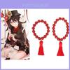Handgefertigtes Hu Tao Cosplay Armband mit roten Perlen für Genshin Impact Fans