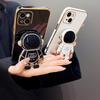 For Xiaomi 15T Pro Case Shining Astronaut Spaceman Bracket Holder Design soft plating For Xiaomi 15T Back cover