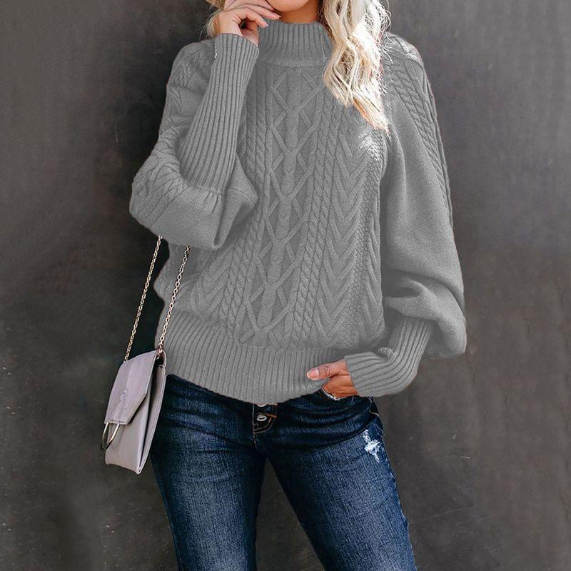 

Solid Color round Neck Long Sleeved Top Women Pure Color round Neck Long Sleeve Top Light gray 3XL