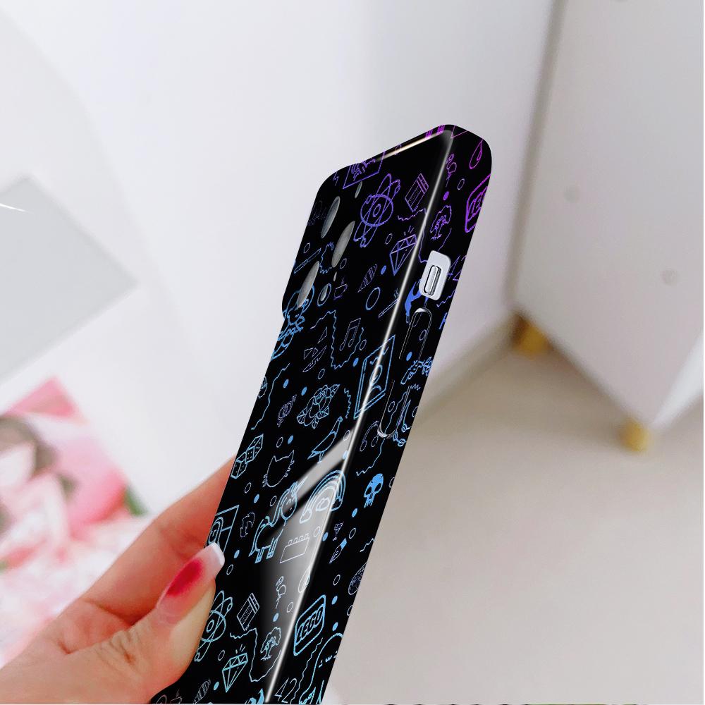 All-inclusive Film Phone Case Cartoon Fashion Design Hard Shell Full Cover Camera Protection Case for Samsung Xiaomi Poco Redmi Infinix Tecno