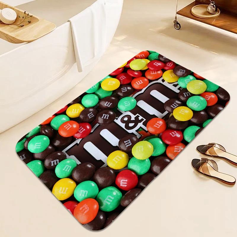 Carpet for Bedroom M&M's Sleeping Room Washable Non-slip Kitchen Rug Anti Slip Veranda Floor Mat Useful Things for Home