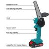 88VF 6 Inch Mini Electric Saw Chainsaw Garden Tree Logging Saw Woodworking Tools Wood Cutters for Makiita 18V Battery