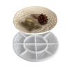 Vintage Embossed Oval/Round/Square Silicone Tray Mold For Resin Cement DIY Crafts Jewelry Organiser Making Mould