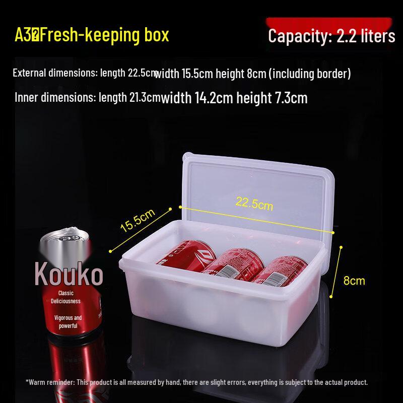 ZISIZ Food-Grade Transparent Plastic Food Container