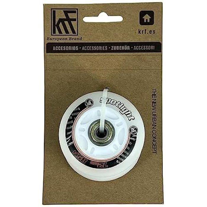 Roue - KRF - Rueda Patin - LED Rouge - Dureté 72-85A - Taille Unique