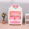 1:6 Dollhouse Miniature Kitchen Storage Cabinet W/Basket Cupboard Model Home Decor Toy Doll House Accessories