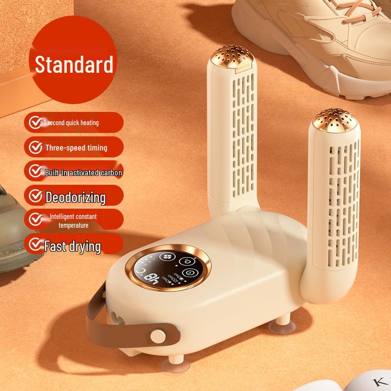 Portable Foldable Shoe Dryer with Timer - Deodorizing and Compact Shoe Warmer