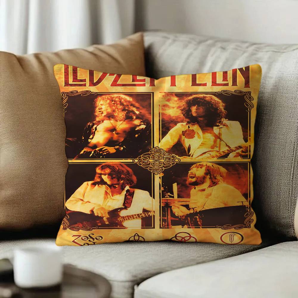 Band LLed ZZeppelin Pillow Cover for Bedroom Room and Living Room Sofa Decorative Cushion Cover
