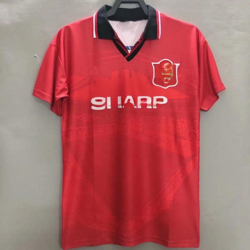 Retro jersey Red Devils Triple Crown home No. 7 Beckham replica jersey short-sleeved football jersey S