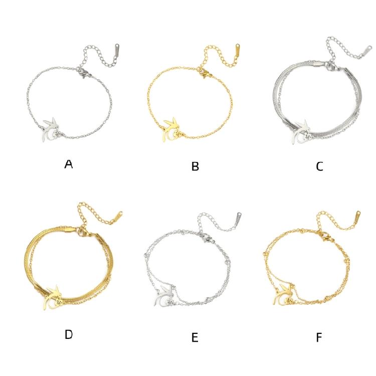 Sophisticated Hummingbird Charm Bracelet Adjustable Chain Handchain Women Fashion Wristband Bohemian Style Accessories
