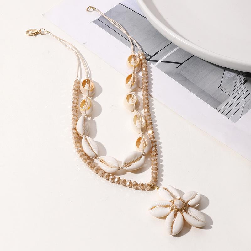 Handmade Seashell Starfish Beach Vacation Necklace For Women