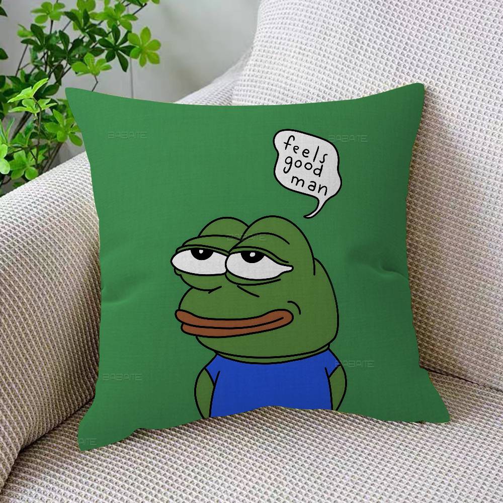 Sad PPepe Frog Anime Pillowcases Home Bedding Decorative Pillow Cover Wedding Super Soft Pillow Case