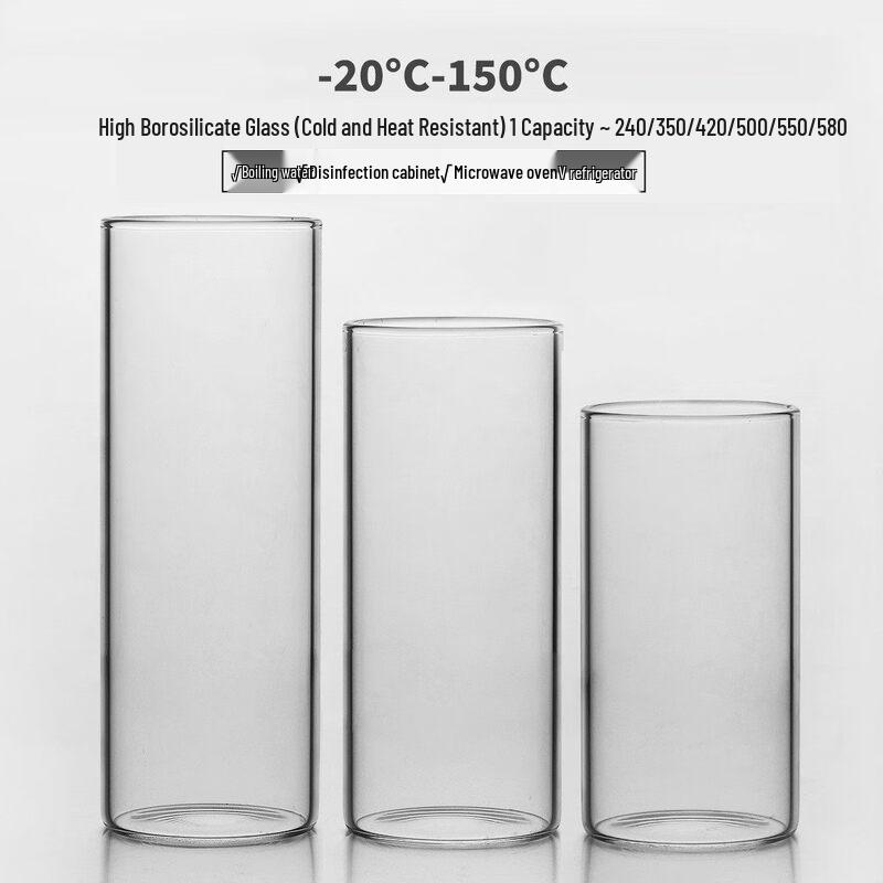 ZISIZ Handmade High Borosilicate Collins Glass