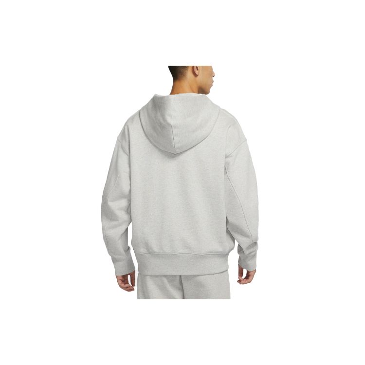 Nike Embroidered Logo Half-Zip Hooded Sweater Men Tops Grey DM5280-050