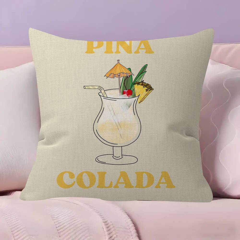 Hot MMmargarita Cocktail Arted  Pillow Cover Sofa Cushion Cover Home Room Decoration Children Gift
