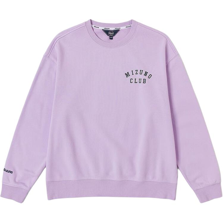 

Mizuno Простой принт Круглый вырез Дышащий С длинным рукавом Толстовка Унисекс толстовка Фэнтези-фиолетовый D2CC33E2-72 L