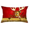 Christmas Simple Print Series Peach Skin Waist Pillowcase Home Sofa Pillowcase Office Pillowcase