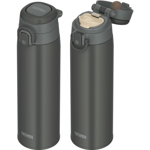 Thermos Water Bottle Vacuum Insulated Mobile Mug with Carry Loop 750ml Dark Gray JOS-750 DGY