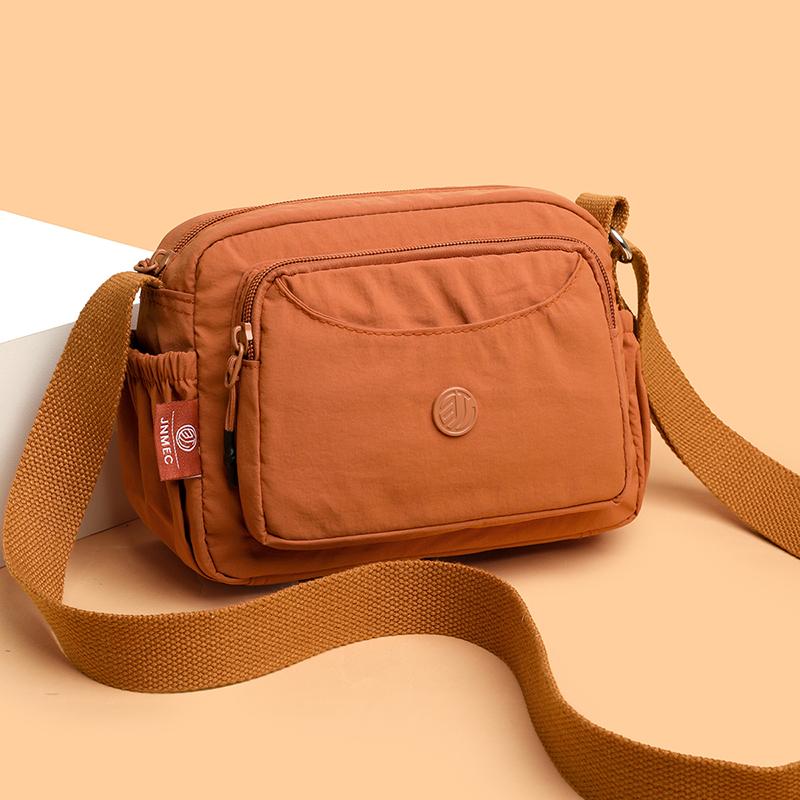 Nylon Bag Women's Crossbody Shoulder Bag Multi-Layer Large Capacity Waterproof Mother Bag