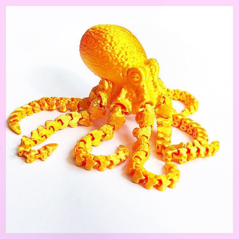 3D Printing Octopus Ornament Fish Tank Landscape Jewelry Internet Celebrity Toy Octopus Model Simulation Creative Handmade Gift