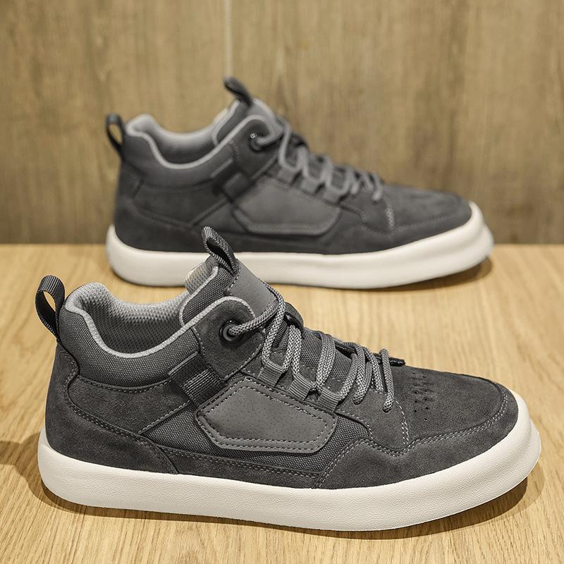 New autumn sports high-top shoes medium-top retro casual board shoes