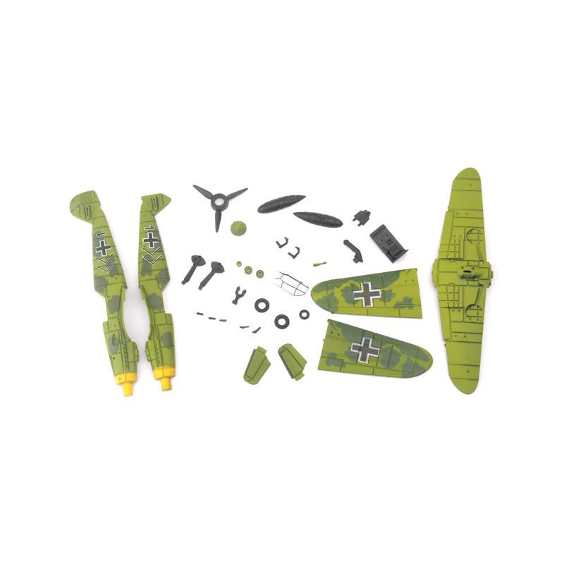 Non-Toxic 1/48 Wwii 4D Bf109 Assemble Model F4U Fighter P51 Hurricane Military Fighter Mustang Plastic Diy Puzzle Toy Gifts