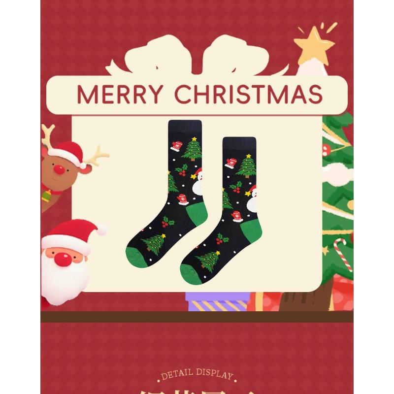 Christmas Stockings, Smoking Pipes, Santa Claus, Mid-calf Socks, Cute