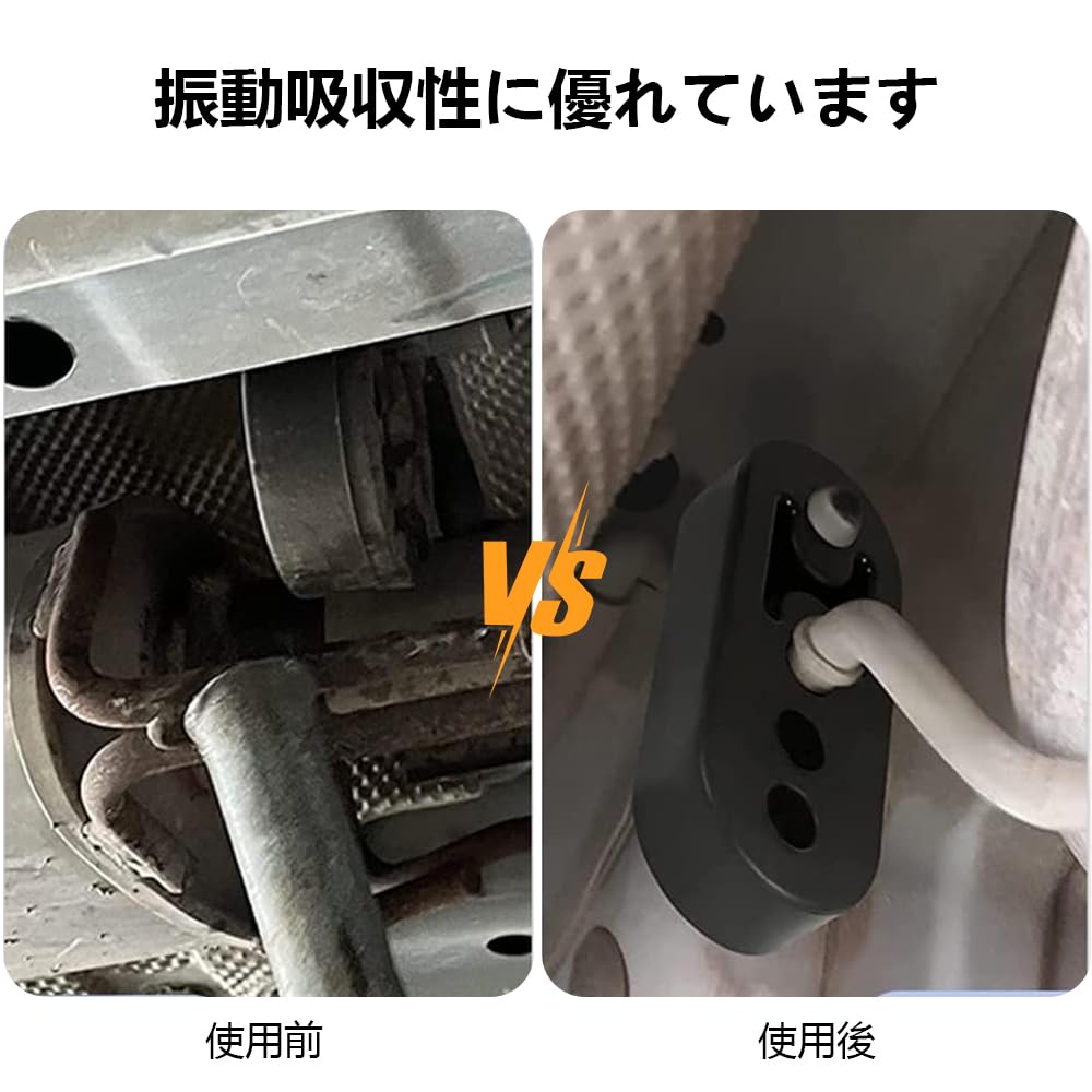 Muffler Hanger Mount, Reinforced Muffler Bushing, Hanging Rubber, Muffler Ring, Adjustable Height 3 Levels,