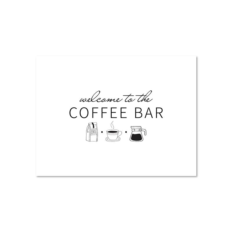 Coffee Guide Poster Coffee Culture Wall Art Prints Cafe Shop Decoration , Coffee Menu Picture Canvas Painting Kitchen Wall Decor