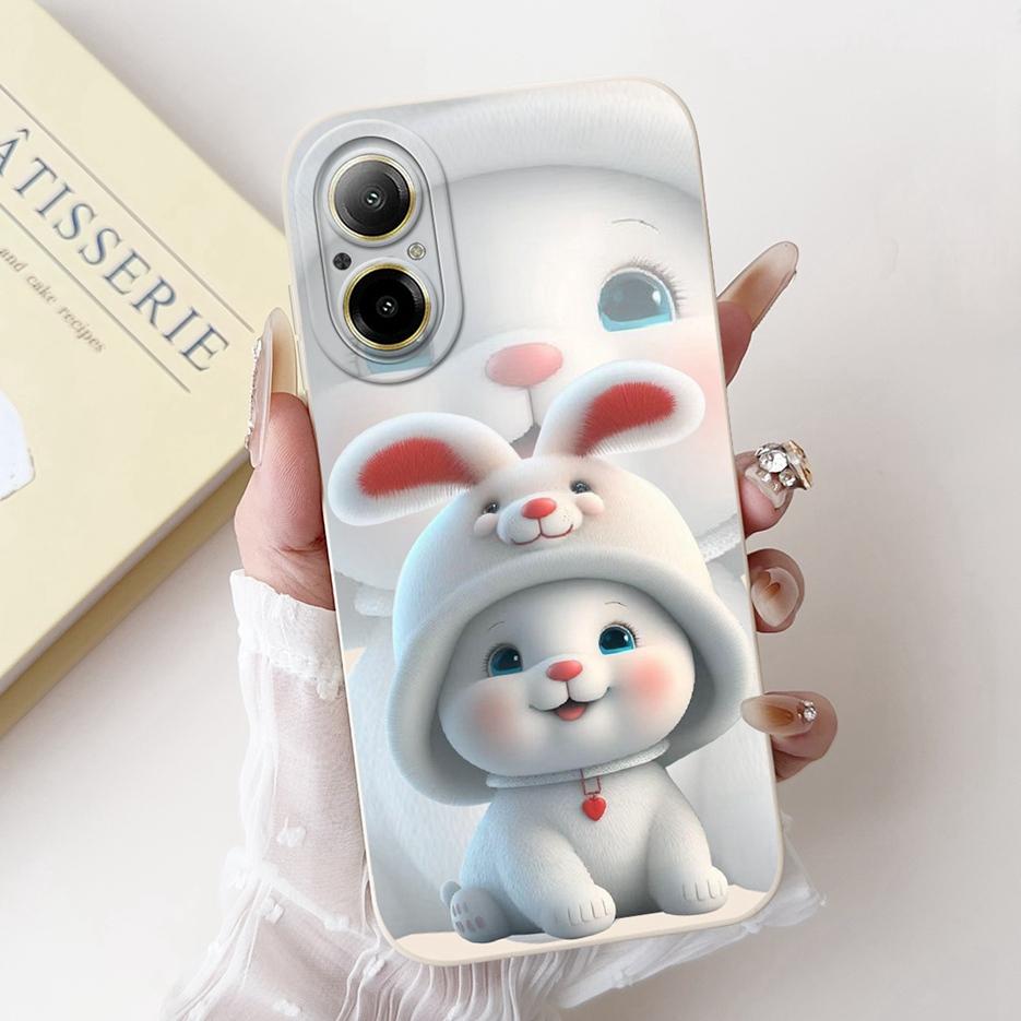 For Realme C67 4G Case RMX3890 Cute Panda Cartoon Cover Anti-Drop Phone Case For Realme C67 RealmeC67 4G Back Covers Soft Fundas