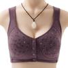 Wire-Free Front Closure Cotton Bras for Middle-aged & Elderly Moms - Plus Size Vest Style