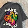 Have A Good Day Money Enthusiasts T Shirt Men High Quality Breathable T Shirt Hip Hop Harajuku Soft Clothes Crewneck Loose Tops