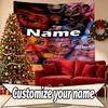 Benutzerdefinierter Name Personalisierte Five Nights at Freddy's Druck Wandteppich, Wandkunst Dekor, Schlafzimmer, Studentenwohnheim, Wohnung, Wohnzimmer, Party-Hintergrund, Geschenk für Geburtst