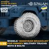Spallach HMMWV GY Wheel Set Plastic Model Kit Parts SPU26635 1/35 (8-Bolt Type) (5-Piece Set) (Universal) (Military Vehicle)