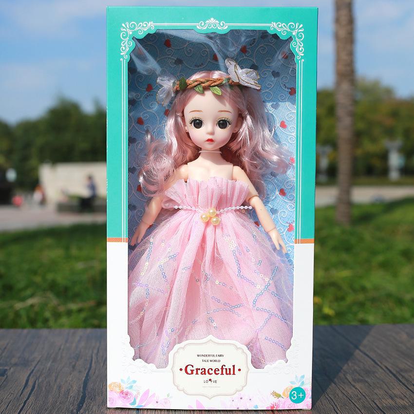 

Подарочный набор для девочек с куклой Барби Лоли Принцесса E style long dress princess розовый