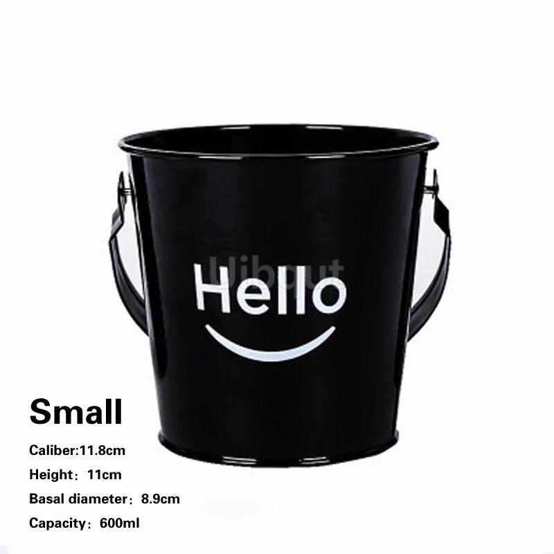 ice bucket Seafood French fries Snack basket Fried Chicken Bucket beer cooler Creative stainless steel tableware can cooler can