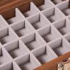 Velvet Wooden Jewelry Box Glass Lid Jewelry Display Tray Ring Display Holder  Jewelry Storage