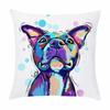 Customizable Home Square Soft Sofa Bed Pillow Cover Painted Dog Decorative Cartoon Puppy