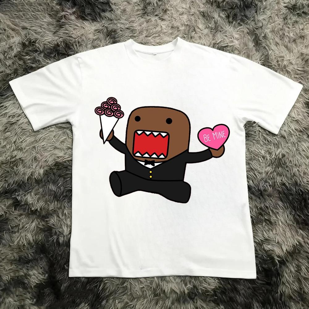 2026 Summer Domo Kun Funny Pattern Daily Print Tshirts Unisex And Unisex Simple Color Casual Versatile Gothic Shortsleeves Tops