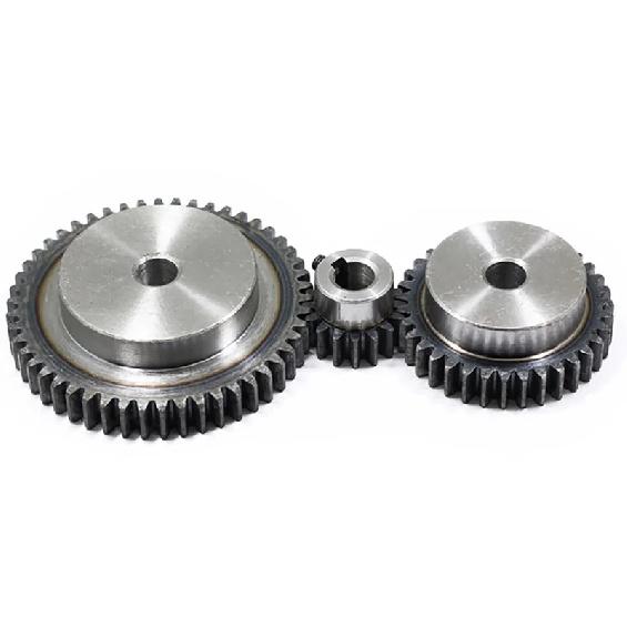 1Pcs 2 Module Spur Gear 21T/22T/23T-60T 45# Steel Motor Gear 2M Mechanical Transmission Gear Process Hole 10/12mm
