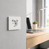 with 2 USB Wall Socket EU Standard USB Charger Power Socket Durable Power Wall Outlet  Travel Use