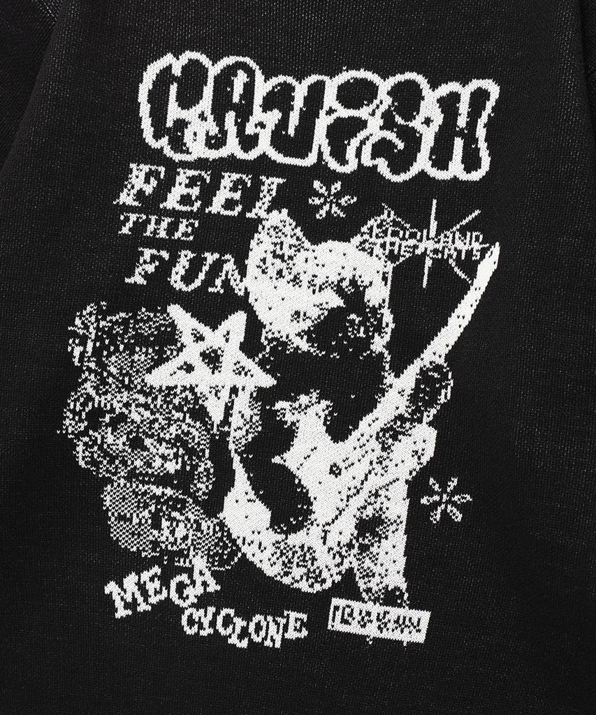 CAVISH Mega Cyclone Knit Sweater Black(Cv2Efuk601A)