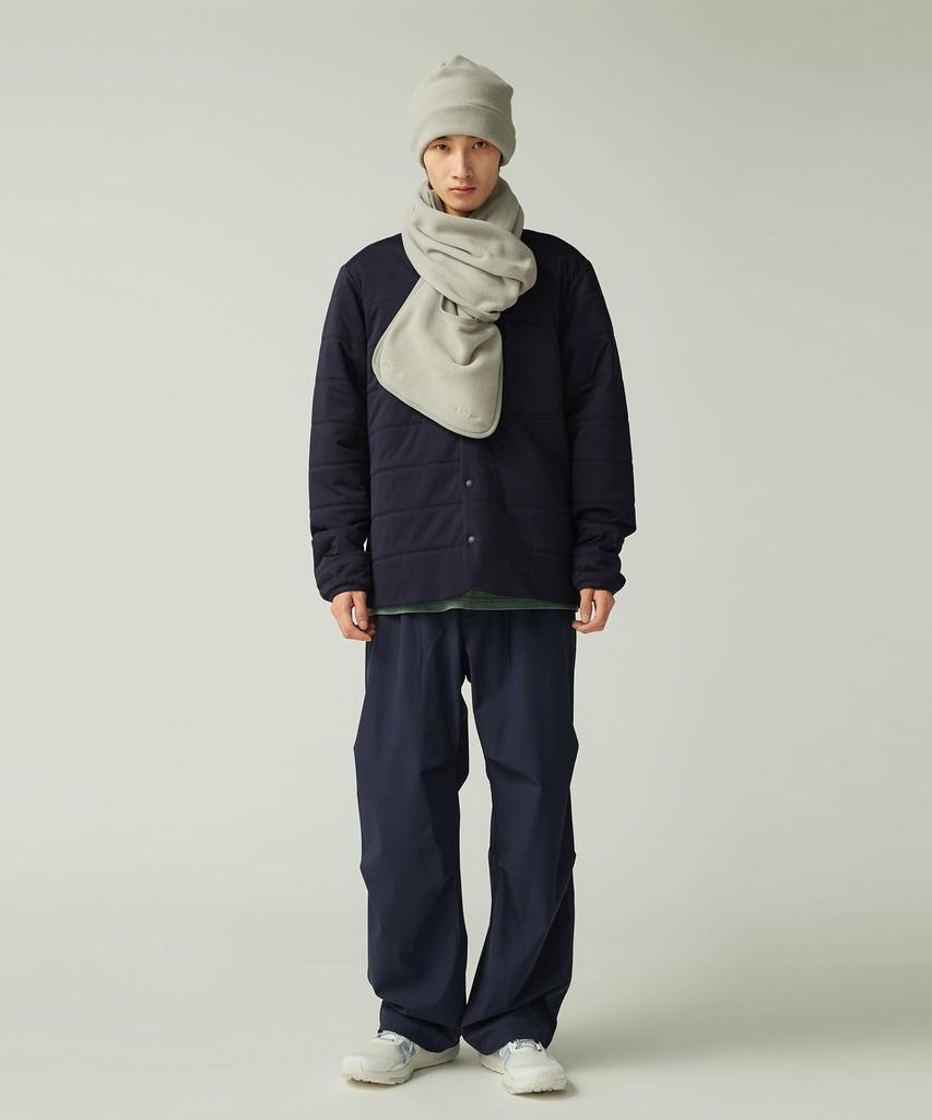 Snow Peak Fleece Stole Light for Men and or Wrap Water-Repellent AC-25AU029, Gray, Women, Shawl, Scarf,