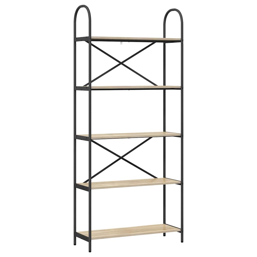 Bookshelf Sonoma Oak 80 x 30 x 183 cm Particleboard