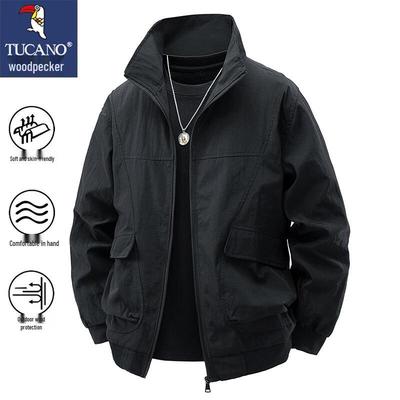 Men's Stand Collar Windproof Casual Jacket
