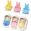 EPOCH Sylvanian Families Chocolate Rabbit Triplet Care Set Doll and Furniture Set